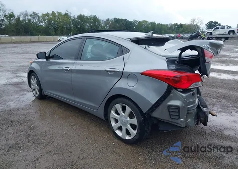 2013 Hyundai Elantra Limited из США, поврежденный, VIN KMHDH4AE9DU582041
